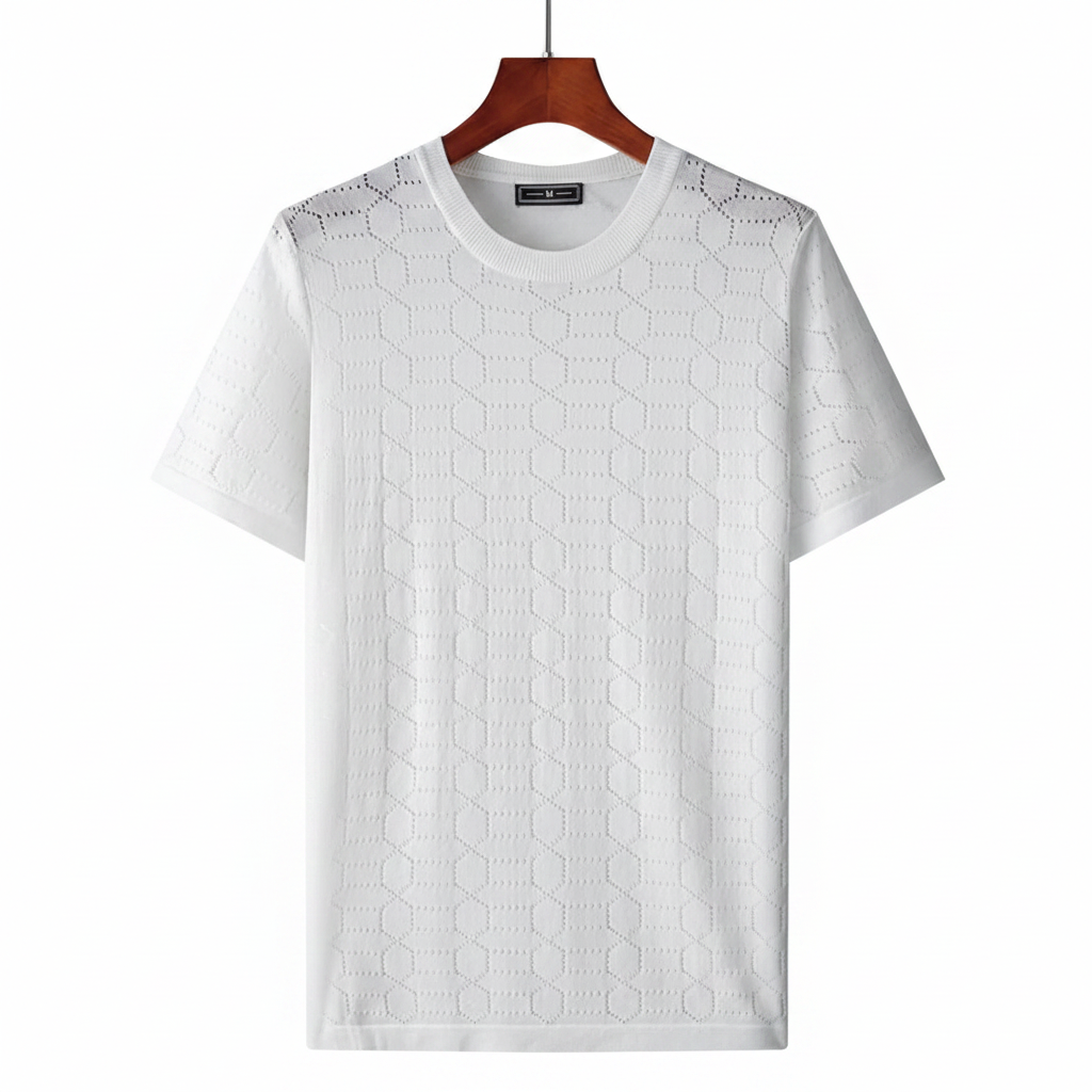 Serein Textured Tee - Fundo Branco 4