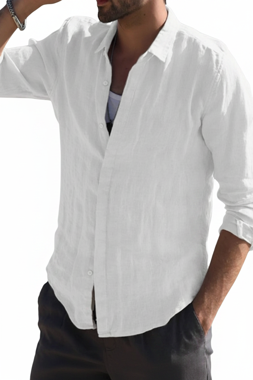 Serein Linen Shirt - Fundo Branco 1