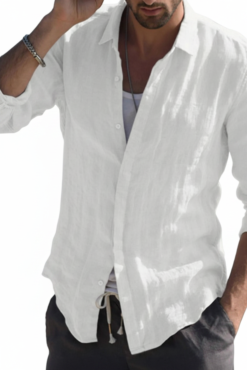 Serein Linen Shirt - Fundo Branco 2