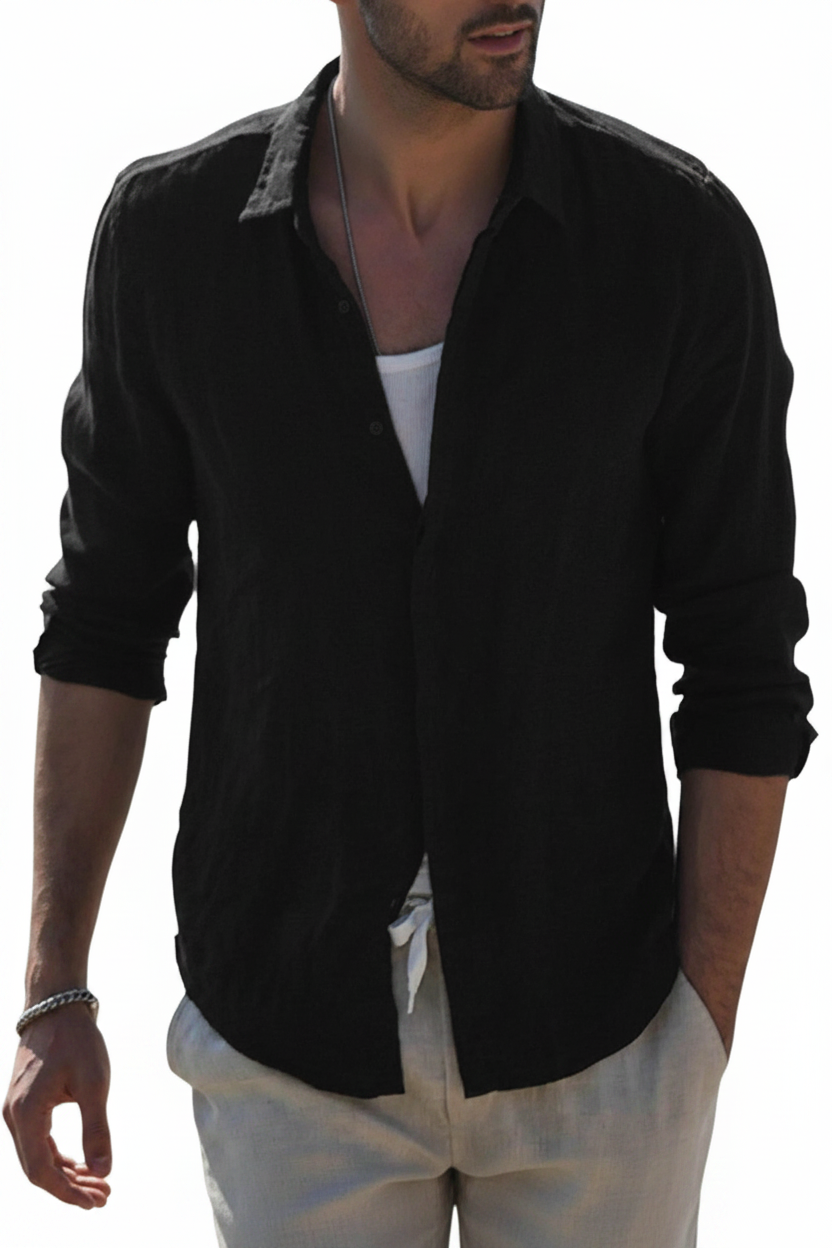 Serein Linen Shirt - Fundo Branco 4
