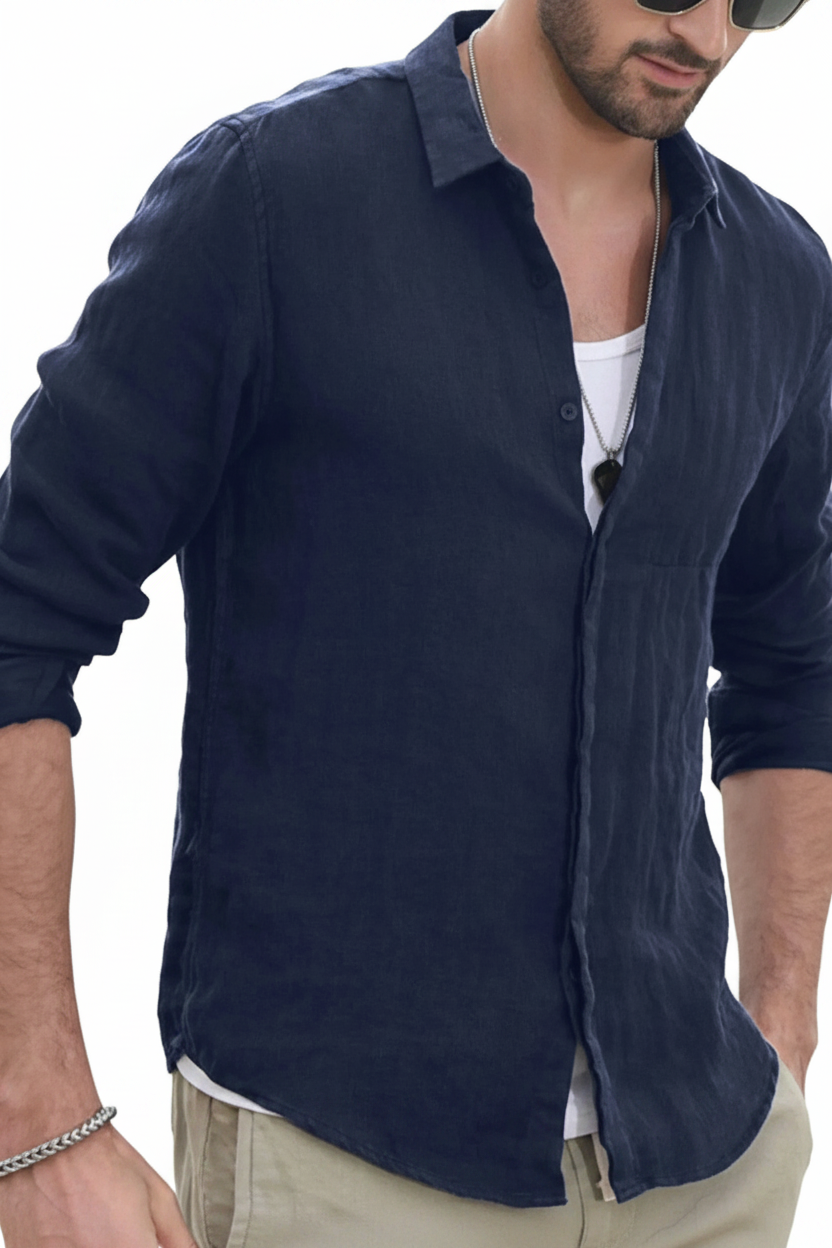 Serein Linen Shirt - Fundo Branco 5